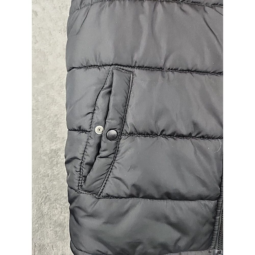 Gap Mens Puffer Vest Size S Black Green Liner Insulated Sleeveless Jacket - Picture 4 of 9